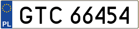 Trailer License Plate